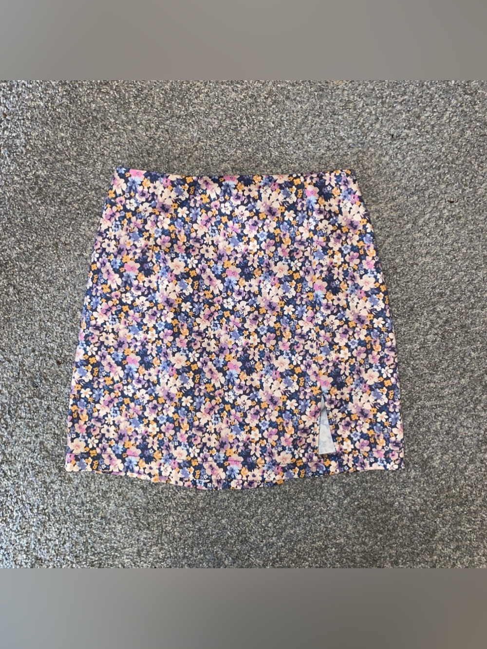 wild fable Floral Mini Skirt in Navy, Pink, Purple, Yellow
